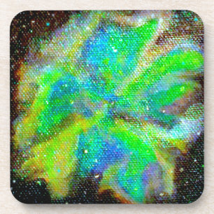 Dessous-de-verre Nebula et Stardust Scène spatiale cosmique