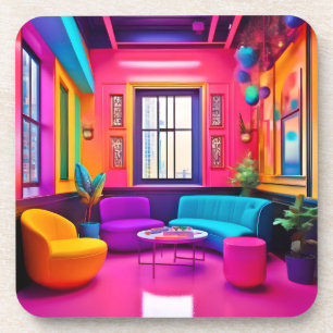 Dessous-de-verre Neon Living Room Couleurs Grandes
