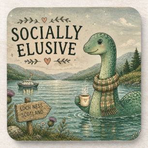 Dessous-de-verre Nessie Cryptide Confortable Élusive Socialement Lo