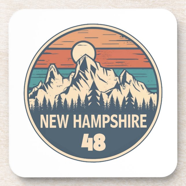 Dessous-de-verre New Hampshire 48 Sunset (Devant)