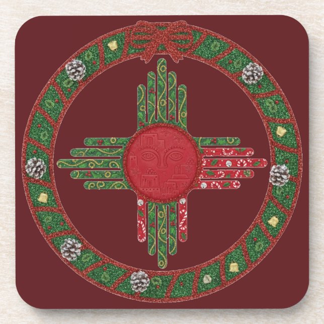 Dessous-de-verre New Mexico Christmas  (Devant)