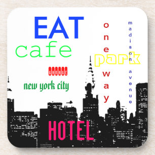 Dessous-de-verre New York City Pop Art