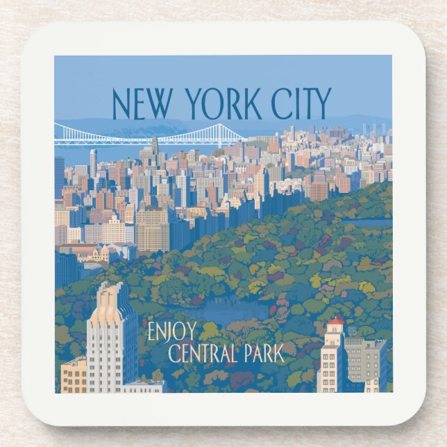 Dessous-de-verre New York | Profitez de Central Park (Devant)