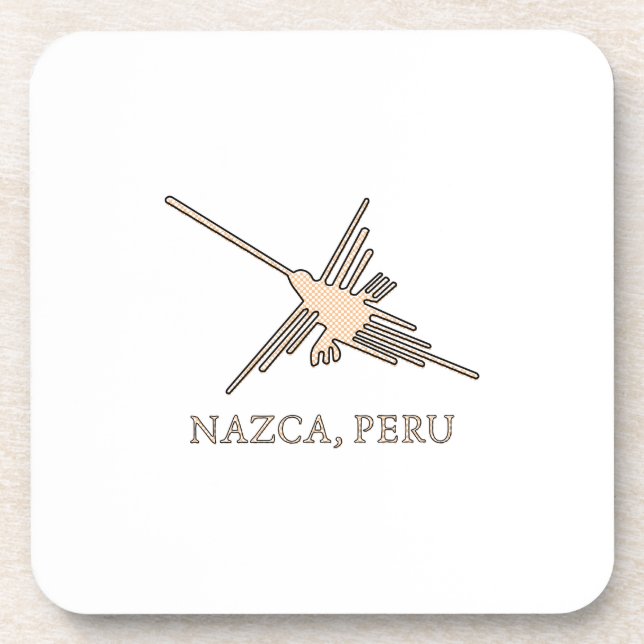Dessous-de-verre Newsprint de Nazca Hummingbird (Devant)