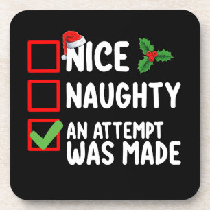 Dessous-de-verre Nice Naughty Une Tentative A Été Fait Liste De Noë