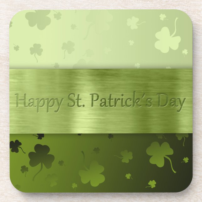 Dessous-de-verre Noble St. Patrick's Day Shamrocks - Dessous de ver (Devant)