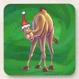 Dessous-de-verre Noël De Camel Sur Vert