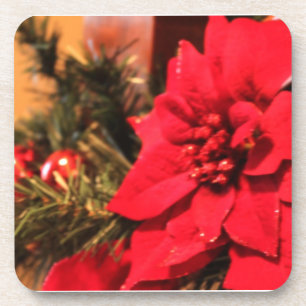 Dessous-de-verre Noël Poinsettia