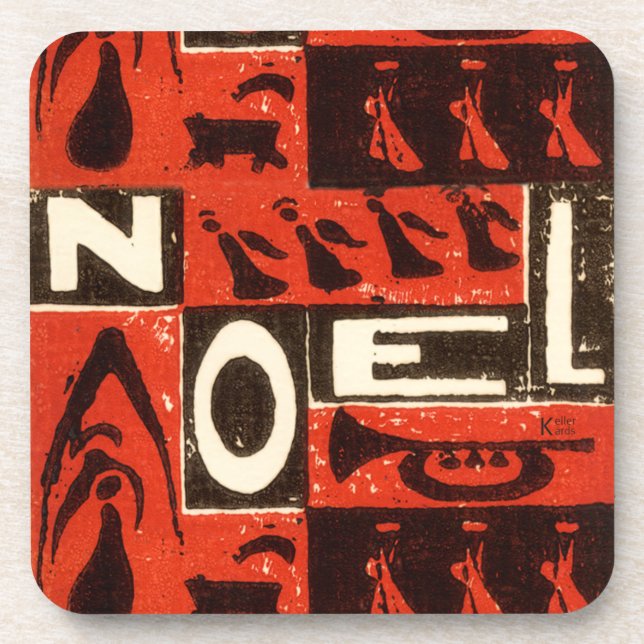 Dessous-de-verre Noel Rouge (Devant)