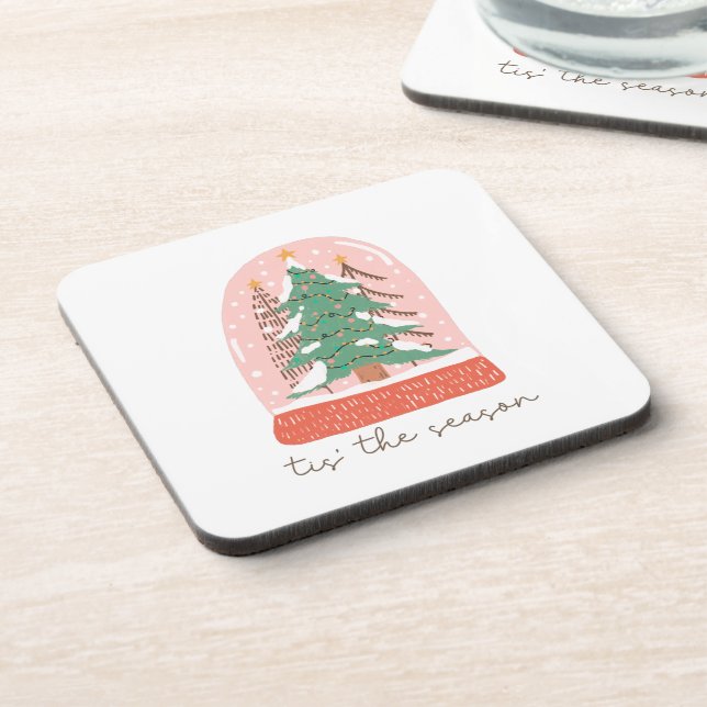 Dessous-de-verre Noël Snow Globe (Côté gauche)