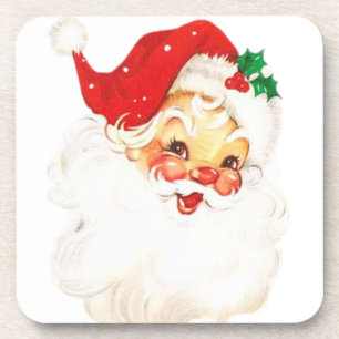 Dessous-de-verre Noël Vintage du Père Noël dans les années 1950