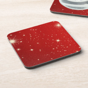 Dessous-de-verre Noël vintage, étoiles brillantes dans la galaxie r