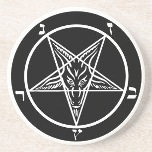 Dessous de verre noirs SATAN en métal !