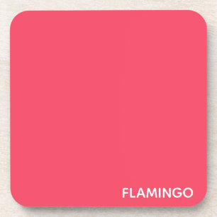Dessous-de-verre Nom de couleur rose Flamant rose