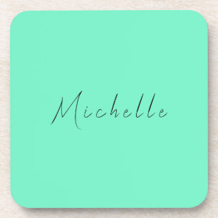 Dessous-de-verre Nom Professionnel Moderne minimaliste manuscrit