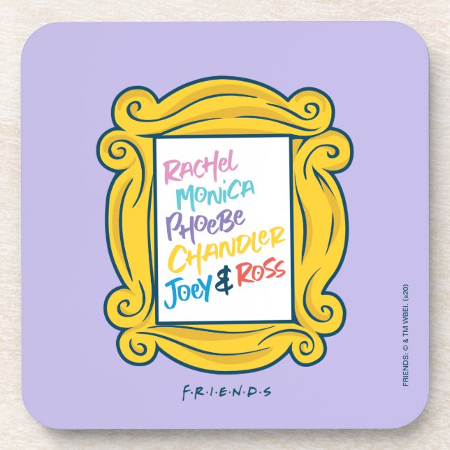 Dessous-de-verre Noms de FRIENDS™ dans Peephole (Devant)