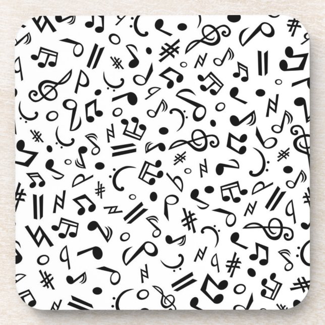 Dessous-de-verre notes de musique (Devant)