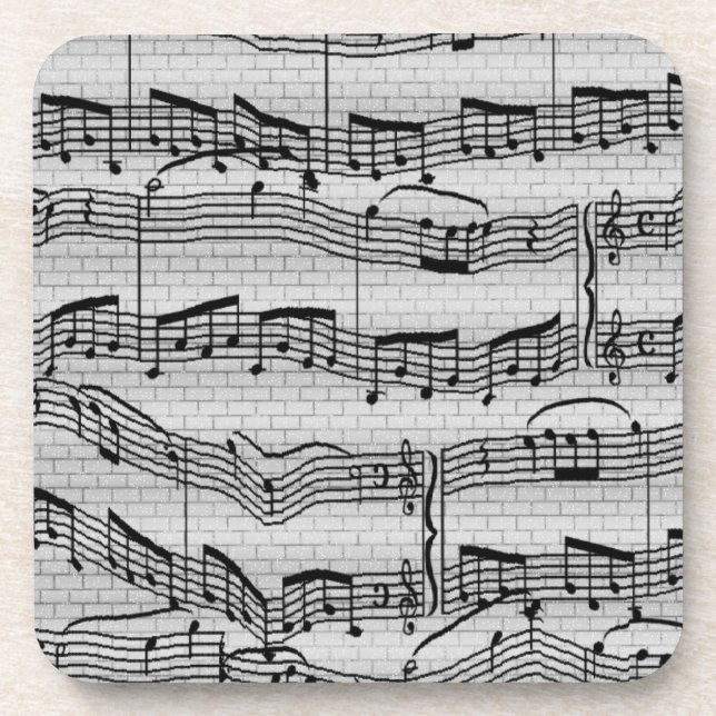 Dessous-de-verre Notes musicales (Devant)