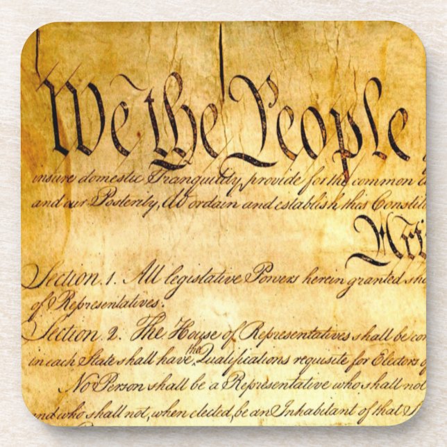 Dessous-de-verre Nous le peuple - Constitution (Devant)