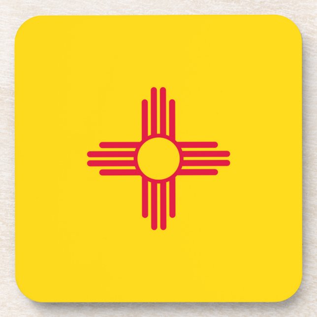 Dessous-de-verre Nouveau-Mexique État Drapeau (Devant)