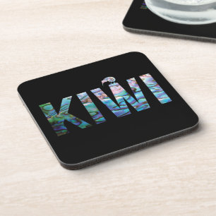 DESSOUS-DE-VERRE NOUVELLE-ZÉLANDE KIWI PAUA