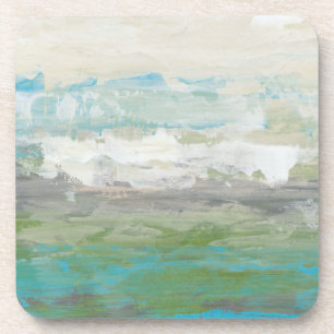 Dessous-de-verre Nuages Blancs Surplombant Un Beau Paysage