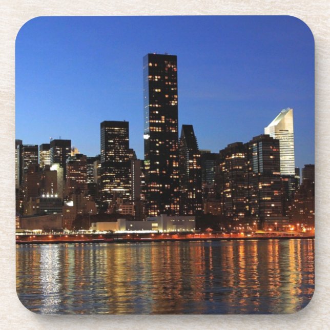 Dessous-de-verre NYC New York City Manhattan Nuit (Devant)