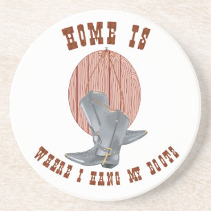 Dessous de verre occidentaux de rodéo de grange de