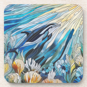 Dessous-de-verre Ocean Life - Art numérique Mosaic