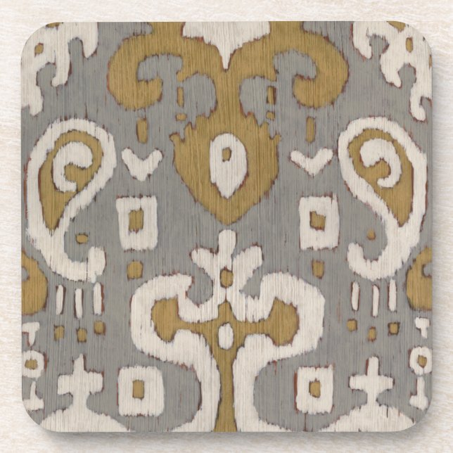 Dessous-de-verre Ochre Ikat I (Devant)