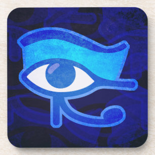 Dessous de verre oculaire de la corus bleu