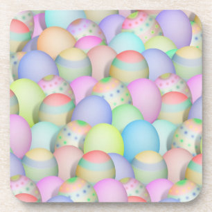 Dessous-de-verre OEufs de Pâques colorés Arrière - plan