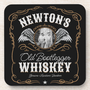Dessous-de-verre Old Moonshine Whiskey Étiquette AJOUTER PHOTO Nom 