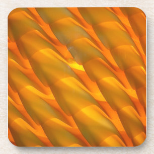 Dessous-de-verre Ombre claire en verre orange