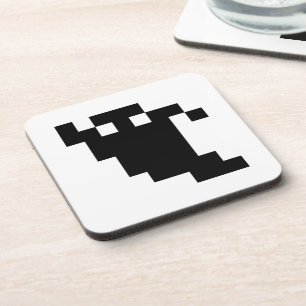 Dessous-de-verre Ombre fantôme de 8 bits Pixel