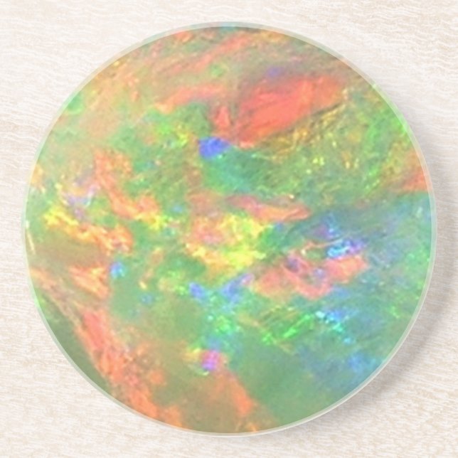 Dessous de verre opales blancs (Devant)