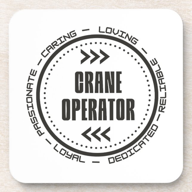 Dessous-de-verre Opérateur de grue Extraordinaire (Devant)