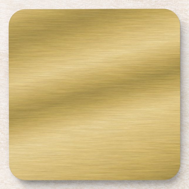 Dessous-de-verre Or brossé élégant (Devant)