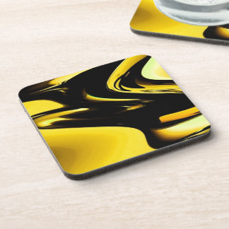 Dessous-de-verre Or et art de bruit noir