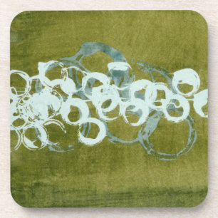 Dessous-de-verre Orbes vertes I