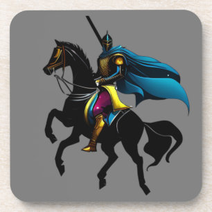 Dessous-de-verre Oreiller jeté T-Shirt Chevalier Vibrant