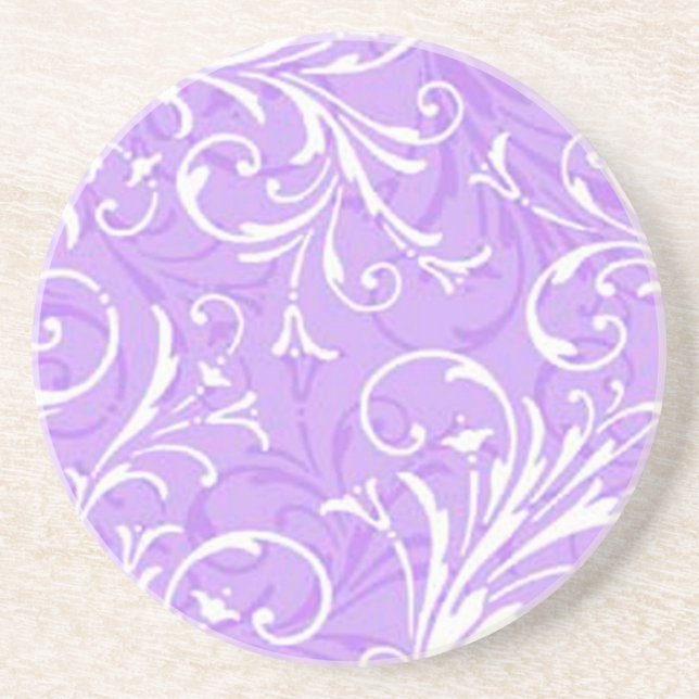 Dessous de verre ornemental pourpre (Devant)