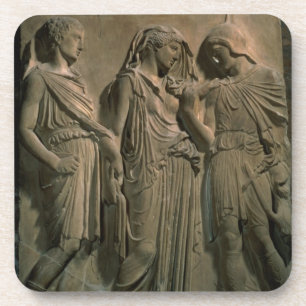 Dessous-de-verre Orphée, Eurydice et Hermes (marbre)