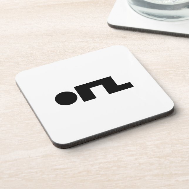 Dessous-de-verre ORZ Emoticon Kaomoji Emoji (Côté gauche)