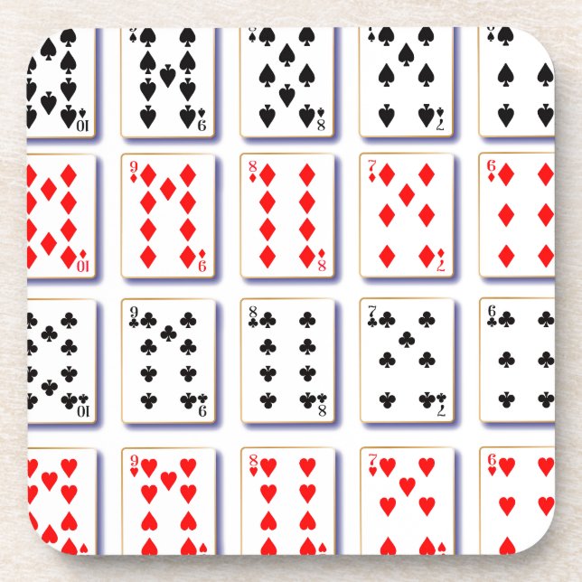 Dessous-de-verre Pack de cartes en blanc (Devant)