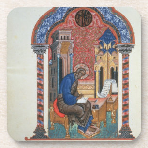 Dessous-de-verre Page titre des quatre évangiles d'Isaac Birev, 1