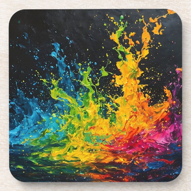 Dessous-de-verre Paint coloré (Devant)