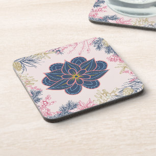Dessous-de-verre Paisley Art, Blue et Purple Graphisme