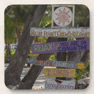 Dessous-de-verre Panneau de signalisation Rum Point Grand Cayman