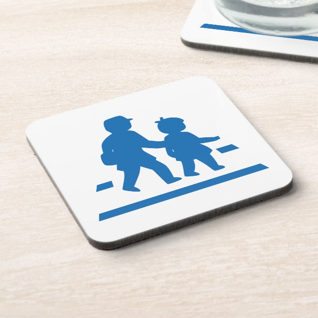 Dessous-de-verre Panneau de signalisation scolaire >> Japonais (Côté gauche)